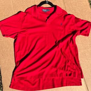 Men Red Polo Ralph Lauren short sleeve tshirt